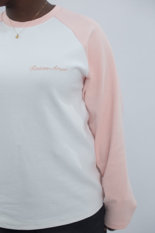 White peach longsleeve (Pre order)