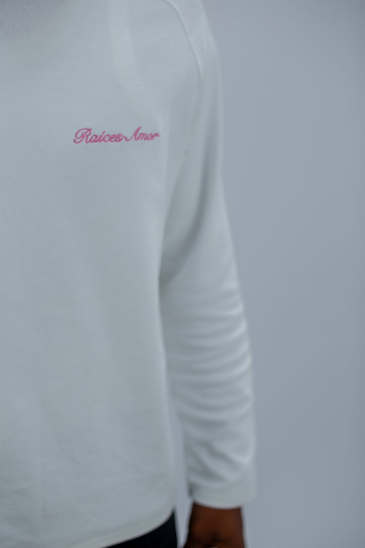 RA Basic Longsleeve White im Detail