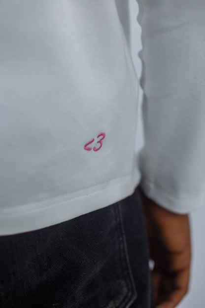 RA Basic longsleeve white