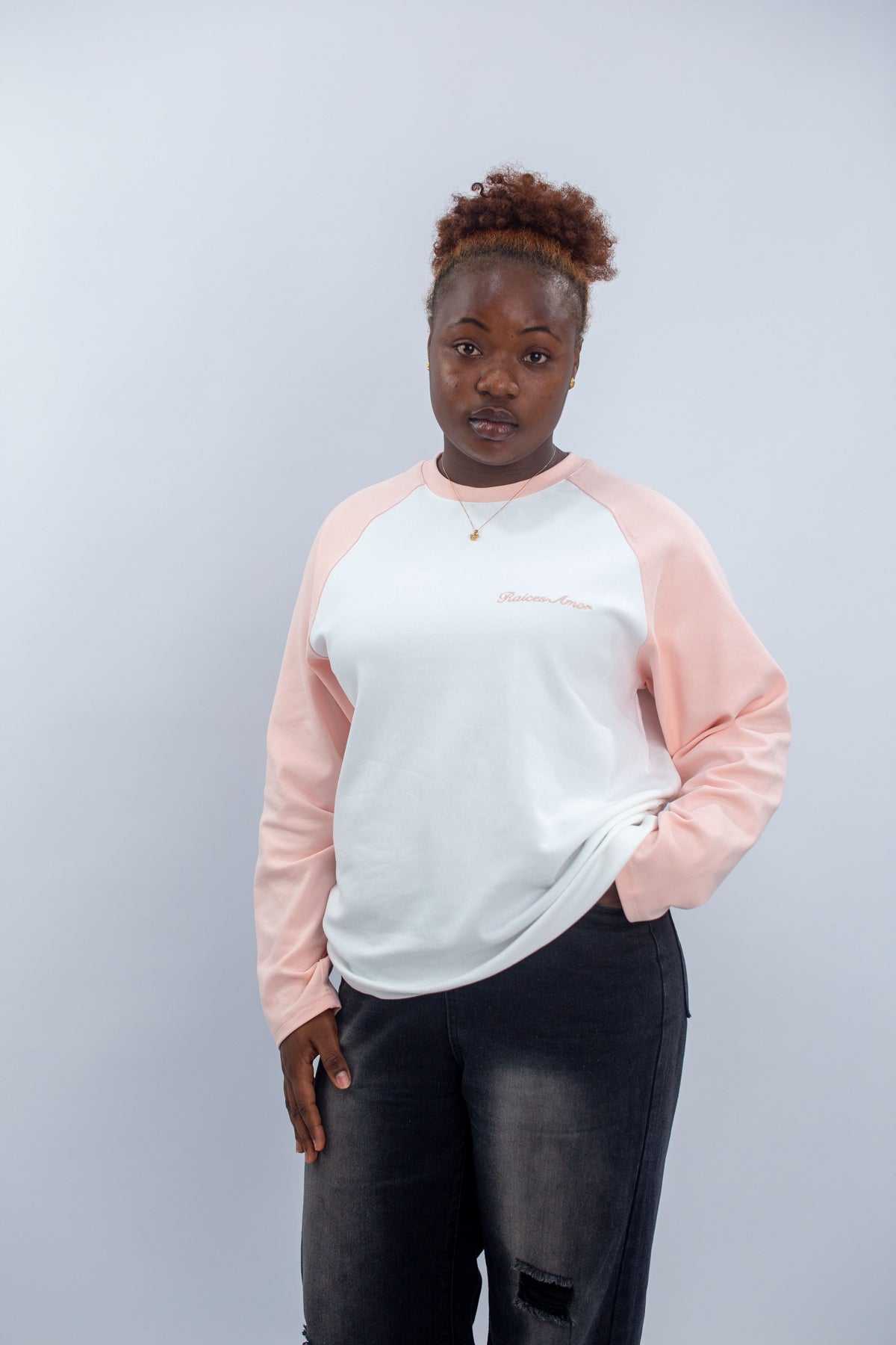 White Peach am Model